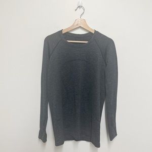 Lululemon Grey Long Sleeve Sweat-Stride Top